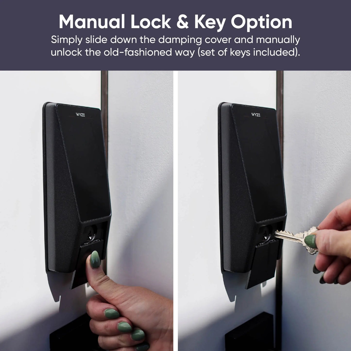 Smart Palm Recognition Door Lock with WiFi, Keyless Entry, Auto Lock & Weatherproof Design