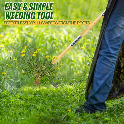 eed Puller Tool, Stand Up Heavy Duty Root Removal Tool with 4-Claw Head & Long Handle
