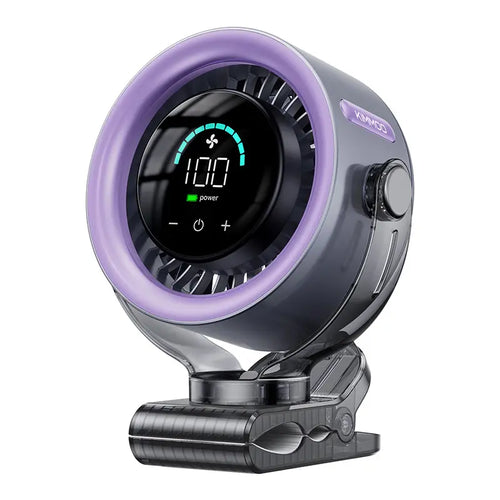 4000mAh Rechargeable Portable Clip On Fan with 100 Speed Control & 360° Rotation