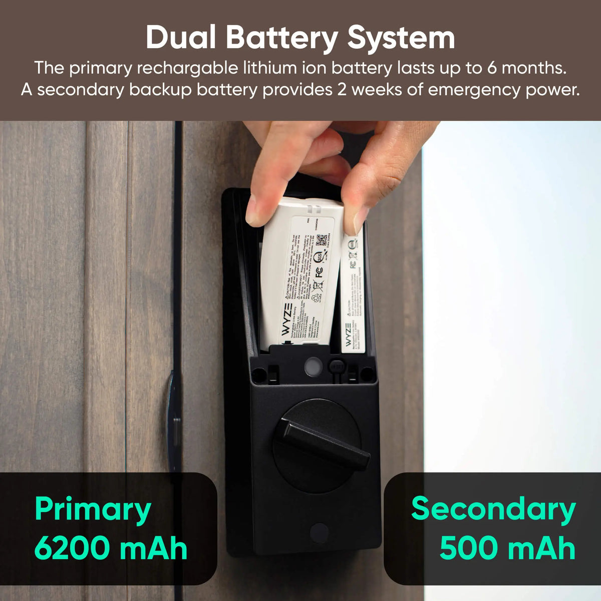 Smart Palm Recognition Door Lock with WiFi, Keyless Entry, Auto Lock & Weatherproof Design