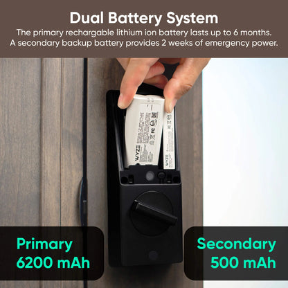 Smart Palm Recognition Door Lock with WiFi, Keyless Entry, Auto Lock & Weatherproof Design