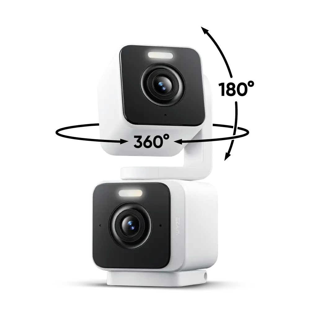 2K Dual Security Camera with 360° Pan Tilt Zoom, Motion Tracking, Night Vision & Two Way Audio