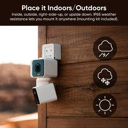 2K Dual Security Camera with 360° Pan Tilt Zoom, Motion Tracking, Night Vision & Two Way Audio