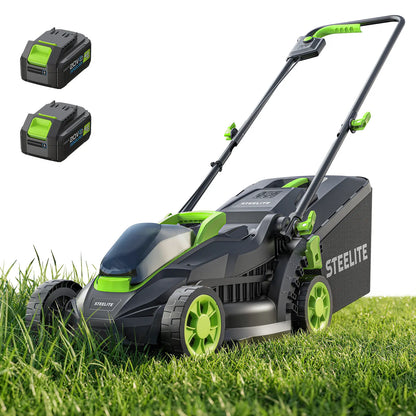 20V 13 Inch Brushless Cordless Electric Lawn Mower with Battery & Charger, Lightweight Push Mower for Yard Care